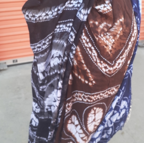 Brown Tie Dye kimono Cardigan M l New tag one size - Picture 6 of 6